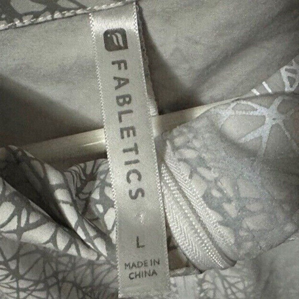 Fabletics Athletic Full Zip Jacket Geometric Refl… - image 4